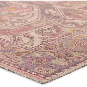 Elanor 8 X 10 Medallion Pink/Purple Washable Area Rug - photo 4
