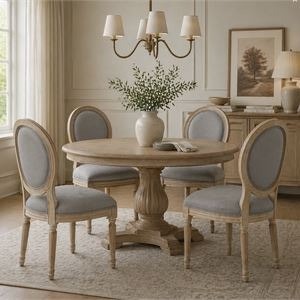 2-20" Mid-Century King Louis Back Solid Wood Dining chairs - photo 2