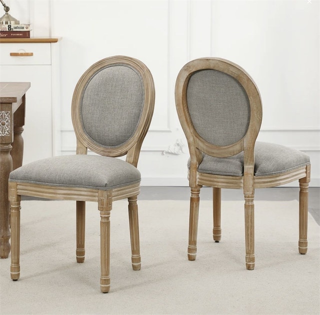 2-20" Mid-Century King Louis Back Solid Wood Dining chairs - photo 3