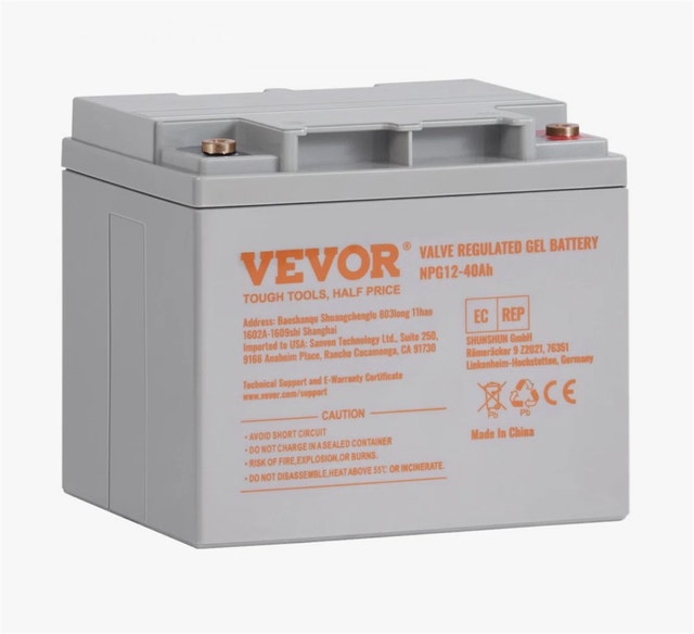 Deep Cycle Battery, 12V 40AH, AGM Marine Rechargeable Battery - photo 3