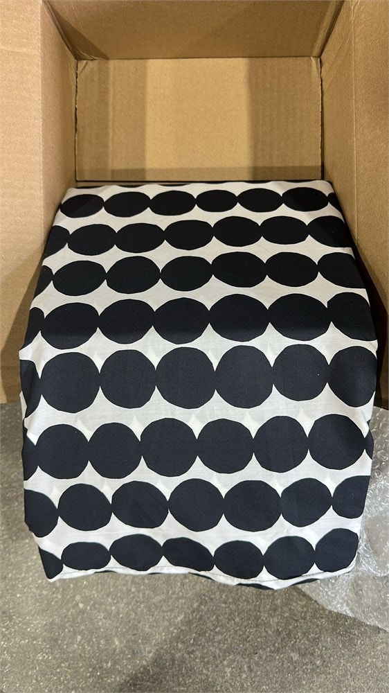 Marimekko Rasymatto Black Cotton Duvet Cover Set, King - photo 5