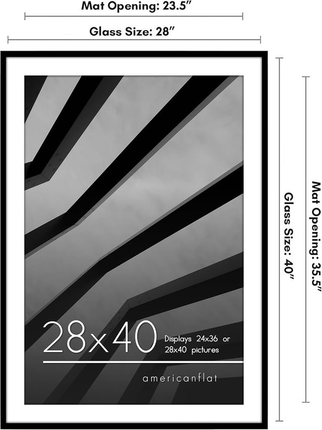 28x40 Poster Frame with Polished Plexiglass - photo 2