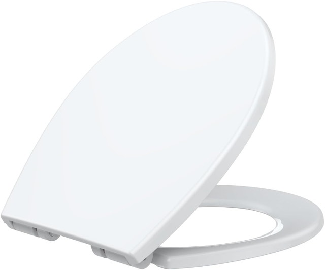 Soft Close Toilet Seat - Universal Fit for Elongated & Round