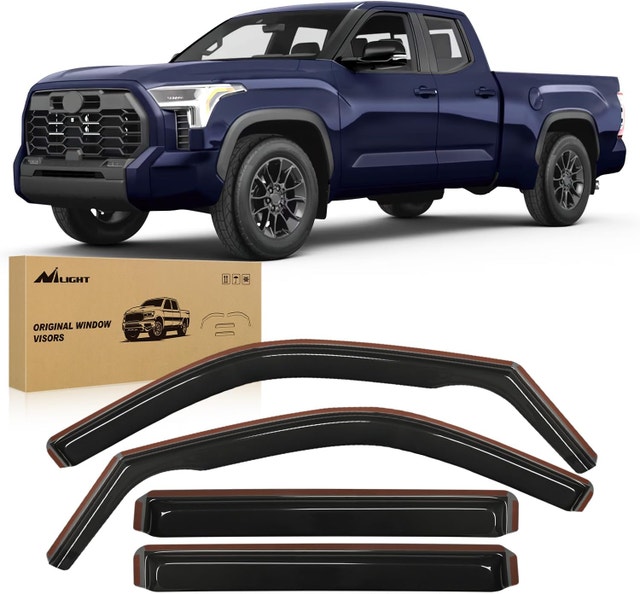 Side Window Deflectors for Toyota Tundra 2022-2025 Double Cab