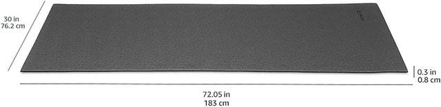 Fitness Equipment Mat and Floor Protector, 72 x 30 x 0.3 inches - photo 4