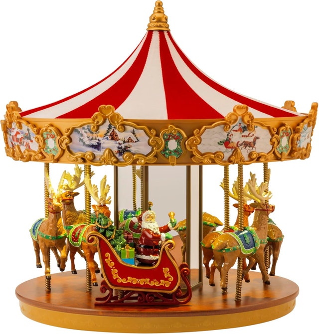 Merry Carousel Musical Animated Christmas Decoration, LED Lights - photo 2