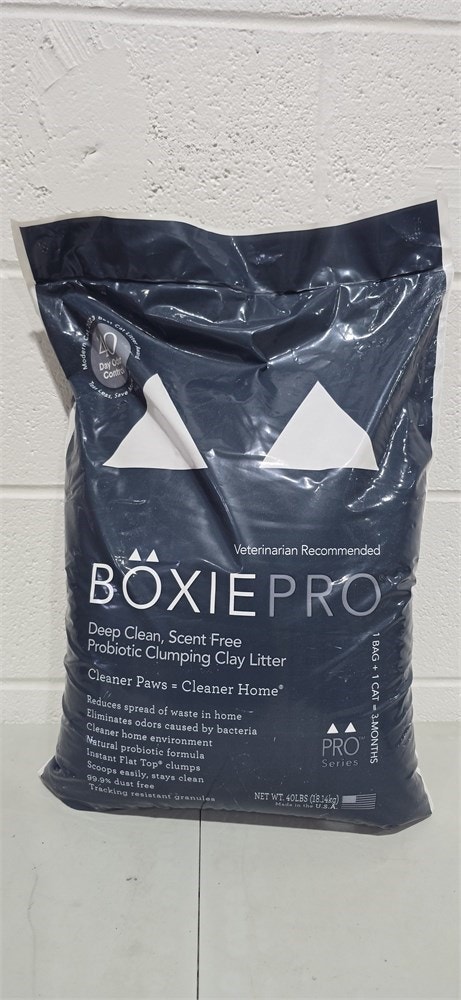Boxie® Probiotic Cat Litter 40 Day Natural Odor Control, 40lb - photo 4