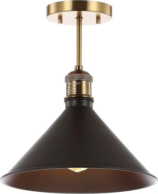11" Metal LED Semi-Flush Mount, 2700K, Farmhouse, Transitional - photo 2