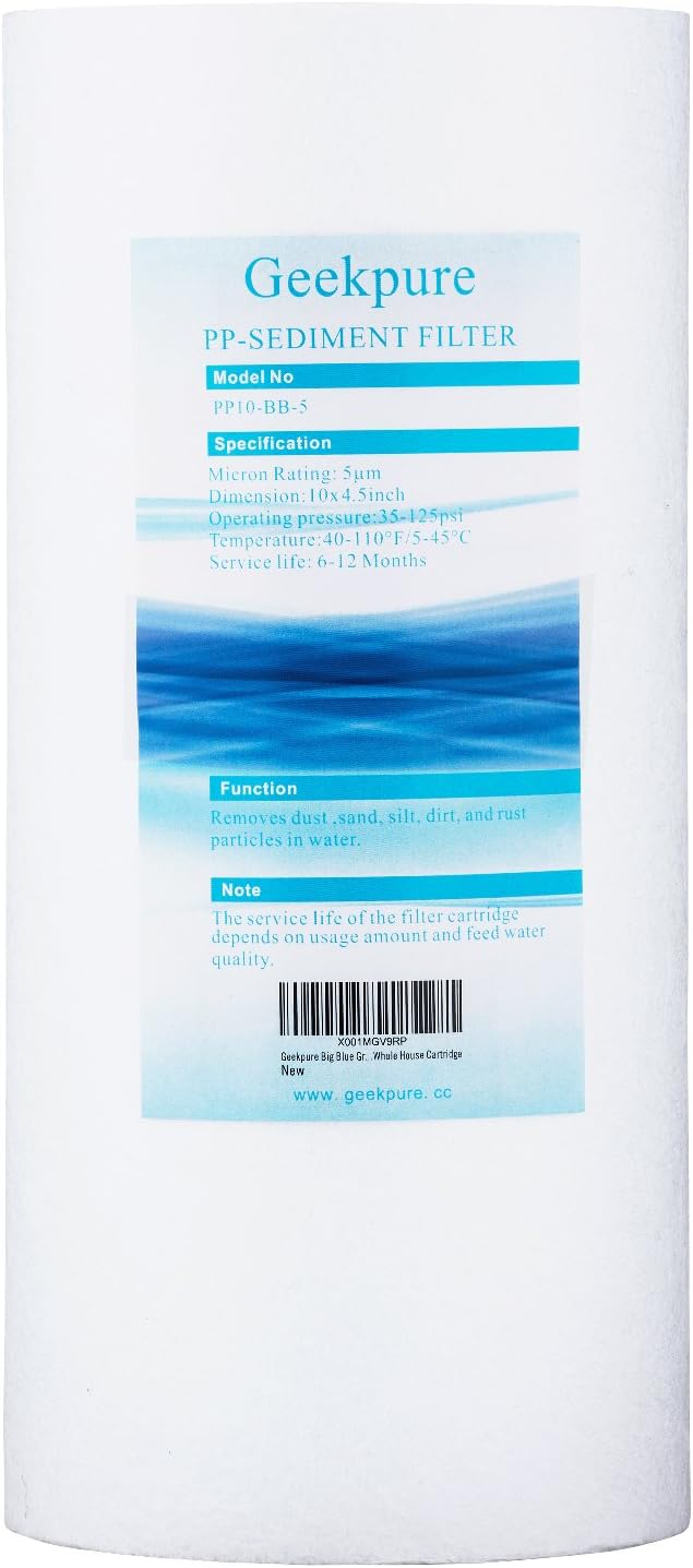 10 Inch Universal Polypropylene PP Sediment Filter Cartridge