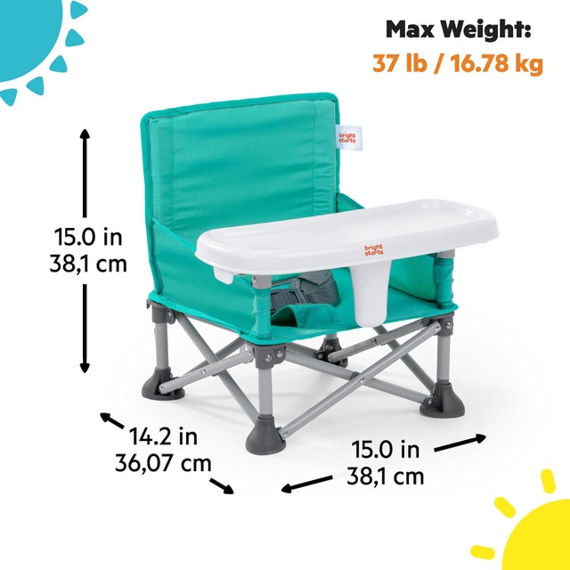 Bright Starts Pop 'N Sit Portable Booster, Indoor/Outdoor Use - photo 3