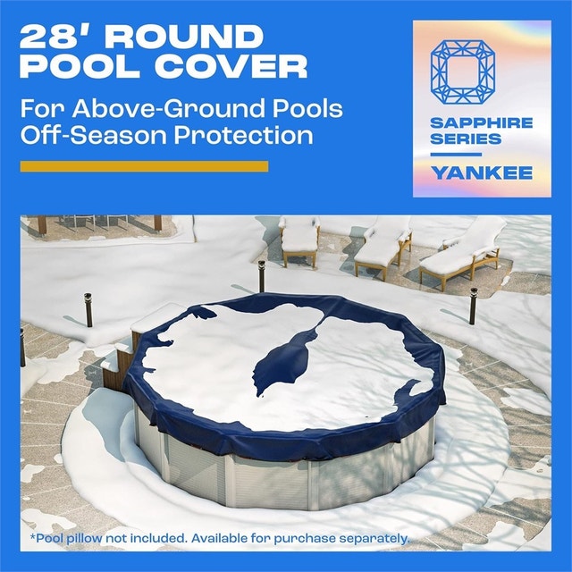 28 ft Winter Pool Cover Round for Above Ground | Extra Thick - photo 2