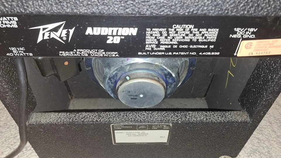 Peavey Audition 20 GUITAR AMP - photo 3