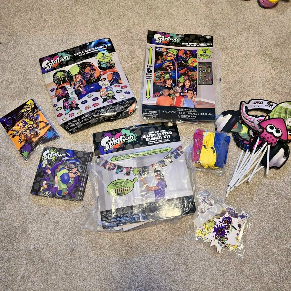 Nintendo Splatoon Birthday Party Decorations Bundle