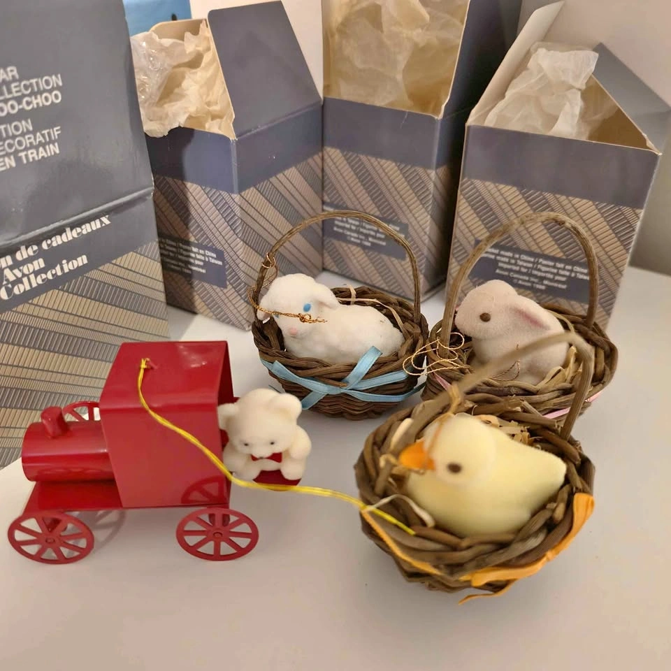 Vintage Avon Holiday Easter Ornaments Lot
