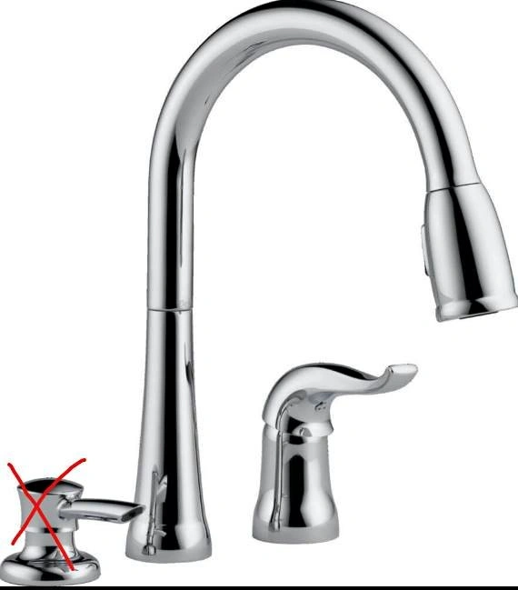 DELTA FAUCET Kate Single-Handle Kitchen Sink Faucet
