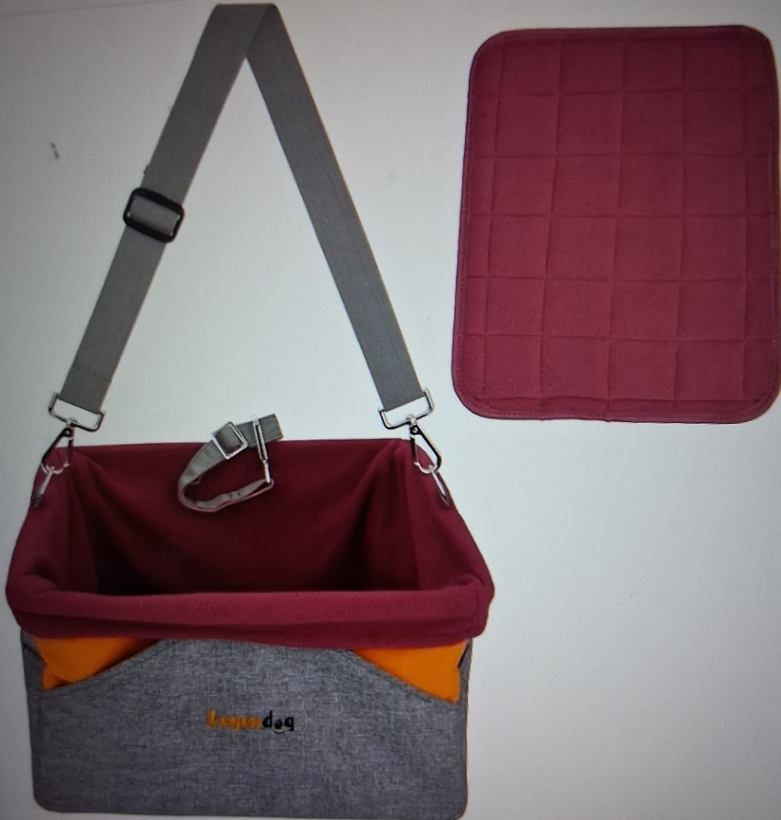 Legendog Small Dog Car Seat Booster Seat w/ Adjustable Strap - photo 3