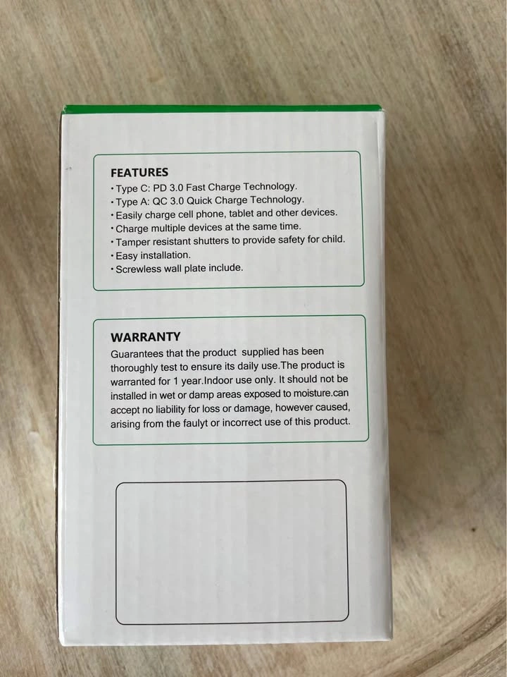 HIGH SPEED USB TYPE-C/A WALL OUTLET - photo 2