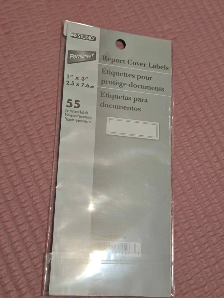 Studio 55 Permanent Report Cover Labels - photo 2