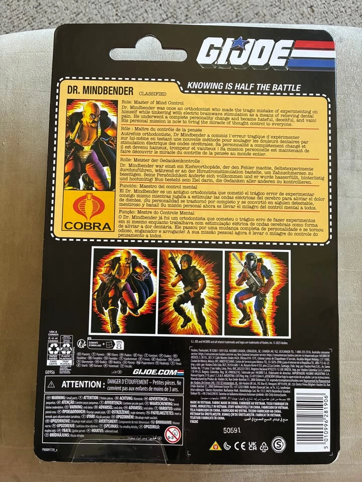 G.I. Joe Classified Series Retro Cardback Dr. Mindbender - photo 2