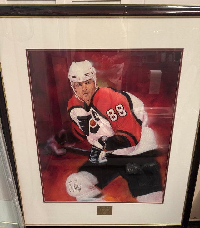 Eric Lindros Signed Rob MacDougall Painting