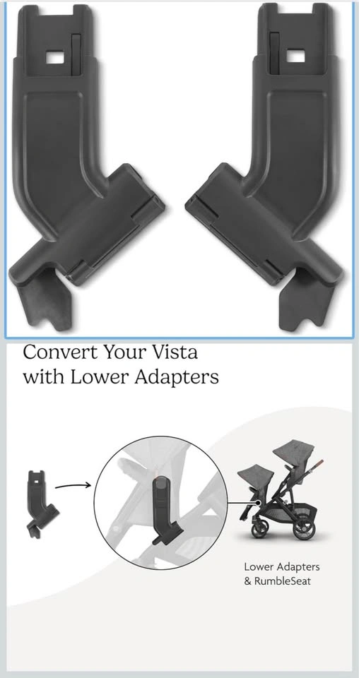 UPPAbaby Lower Adapter for Vista, Vista V2, Vista V3 Strollers - photo 2