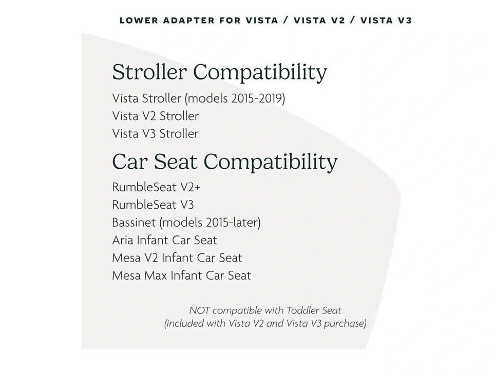 UPPAbaby Lower Adapter for Vista, Vista V2, Vista V3 Strollers - photo 3