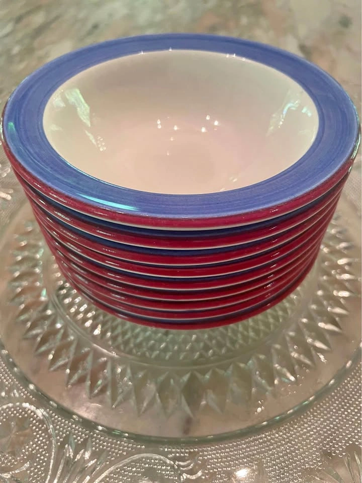 Set of 9 Steelite Intl 5oz Porcelain Fruit/Salsa Bowls