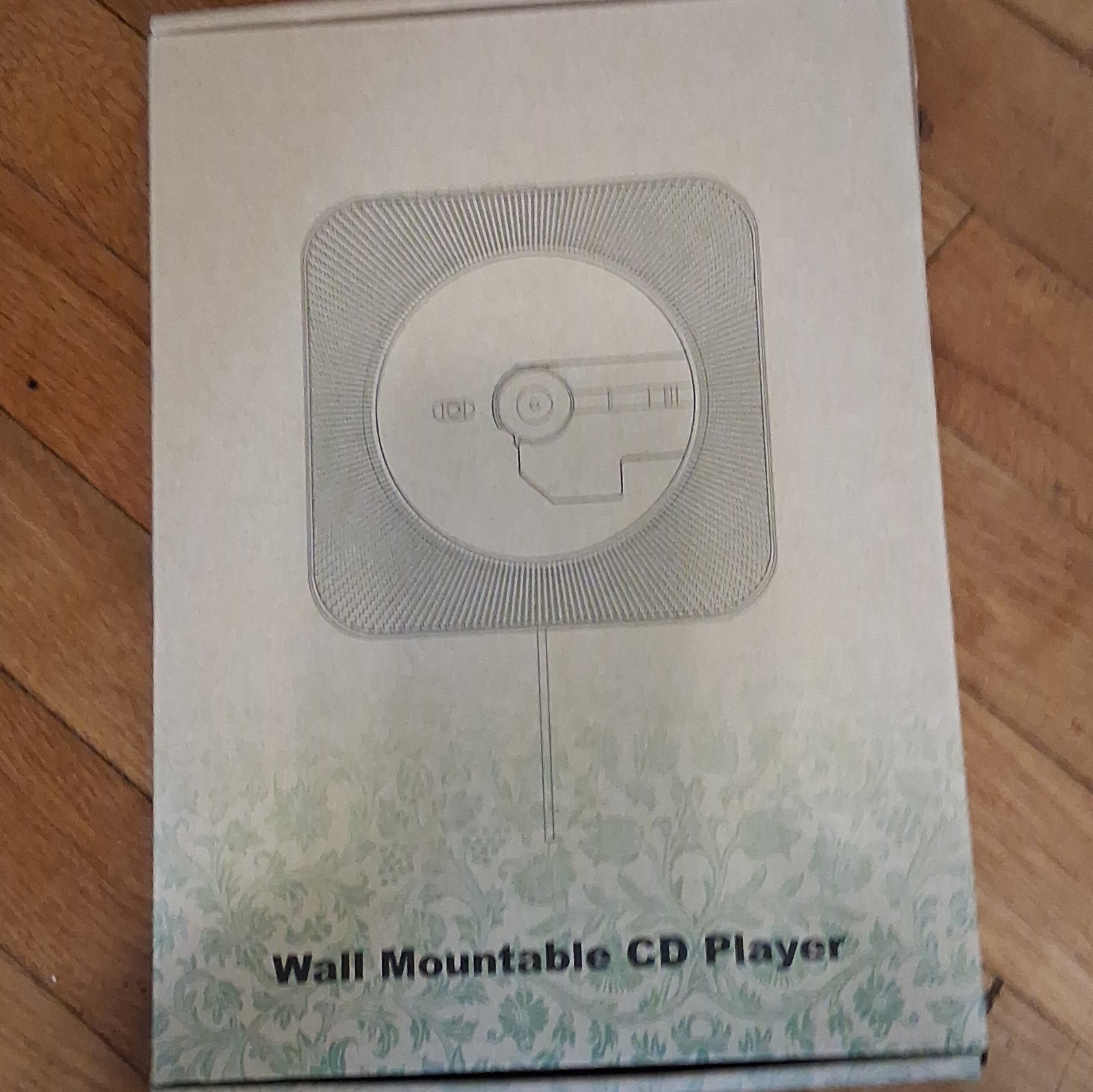 Wall Mountable White CD Player