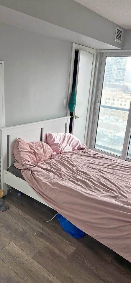 Ikea bed frame with mattress