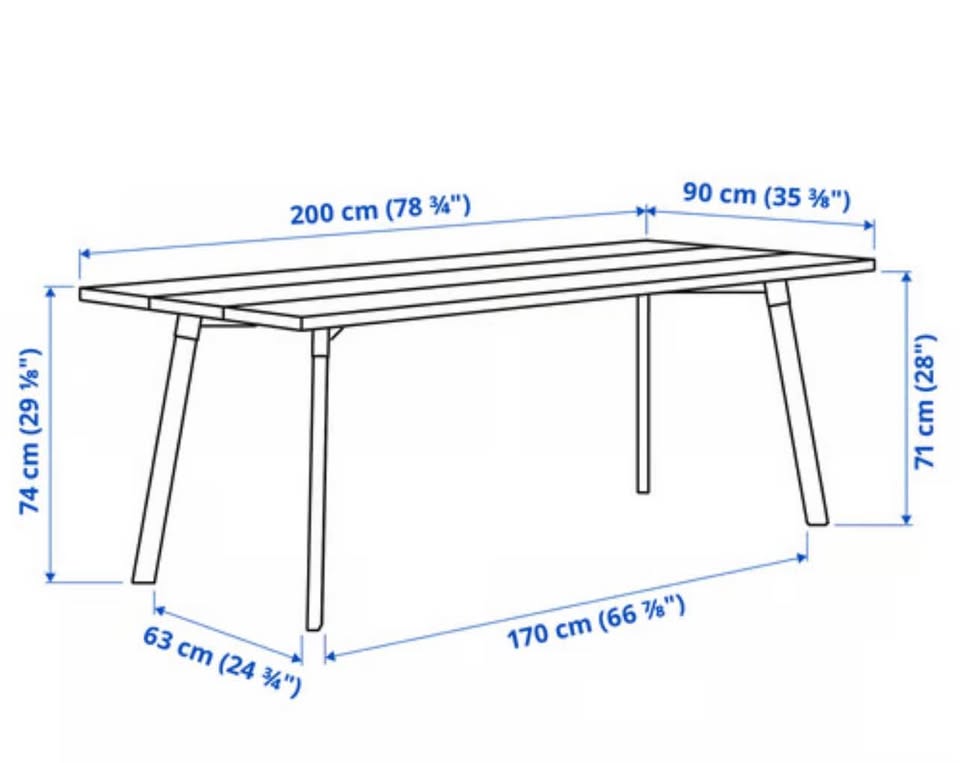 Ikea YPPERLIG dining table - photo 3