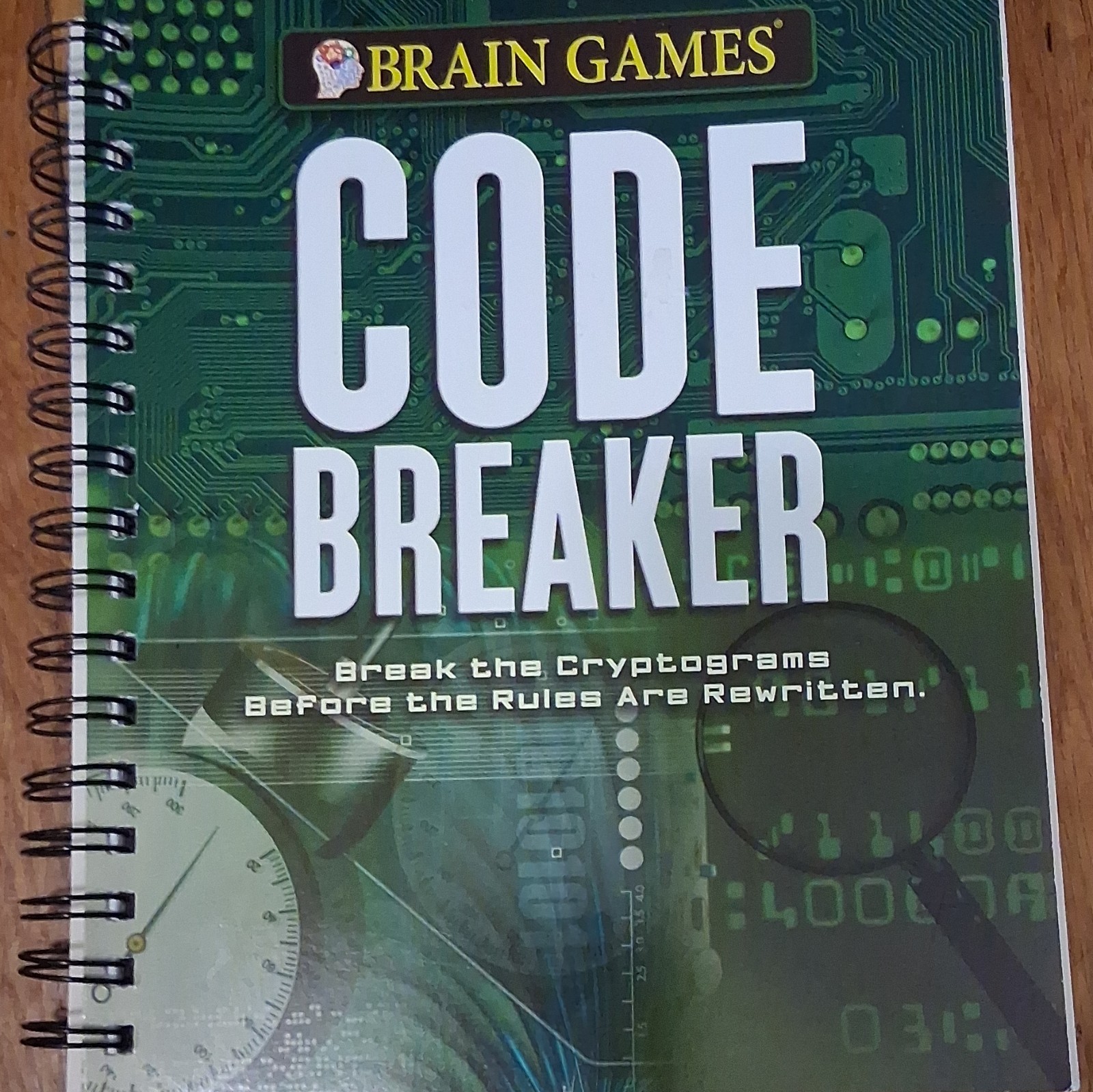 Brain Games Code Breaker Spiral Activity Book