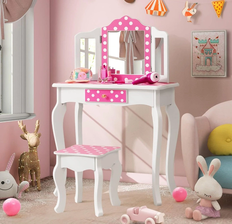Kids Wooden Vanity Table and Chair Set - BNIB - photo 5