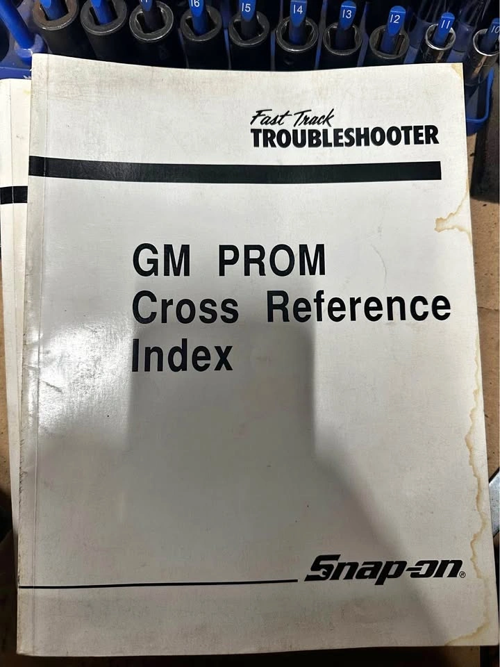 SNAP ON GM CROSS REFERENCE INDEX 7th edition
