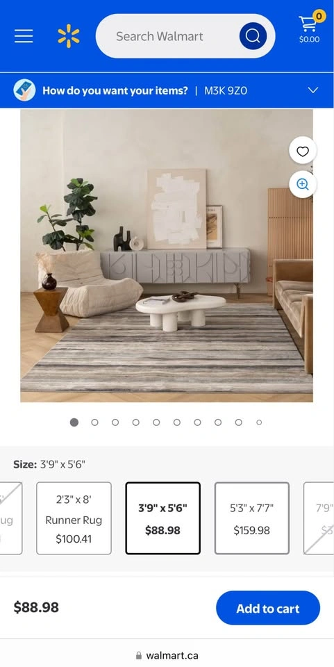 Area Rug 120x170 cm – Good Condition - photo 4