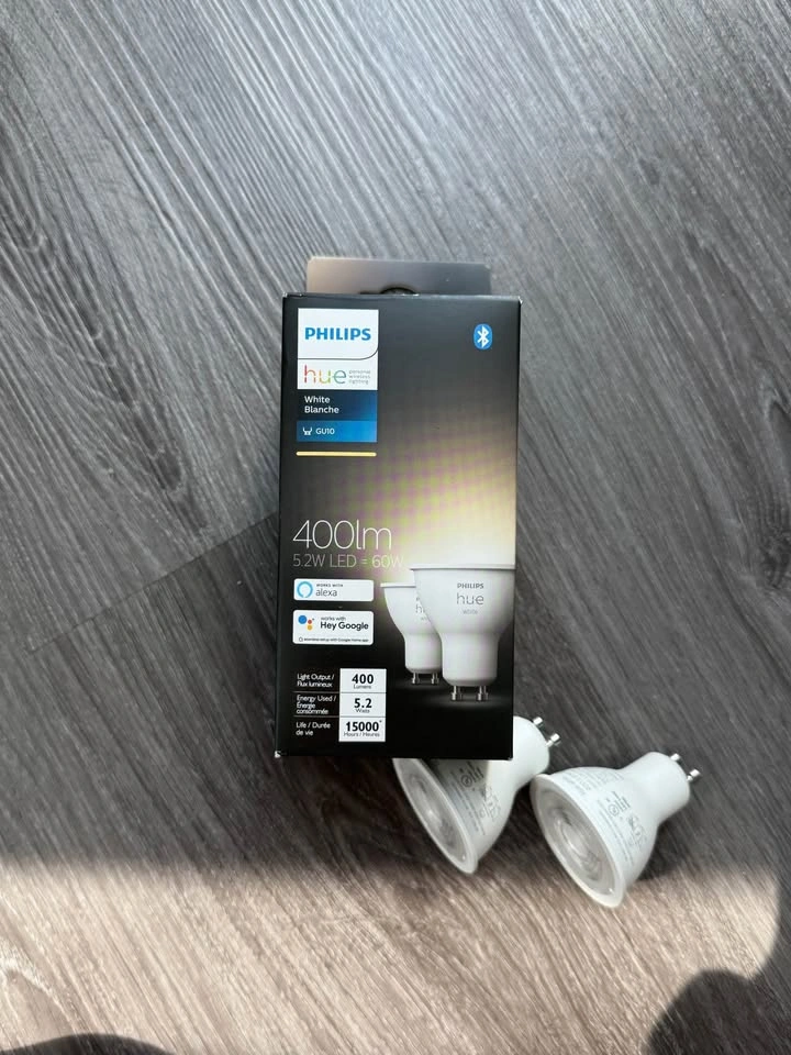Philips Hue White GU10 Smart Bulbs (2 Boxes / 4 Bulbs Total) - photo 2