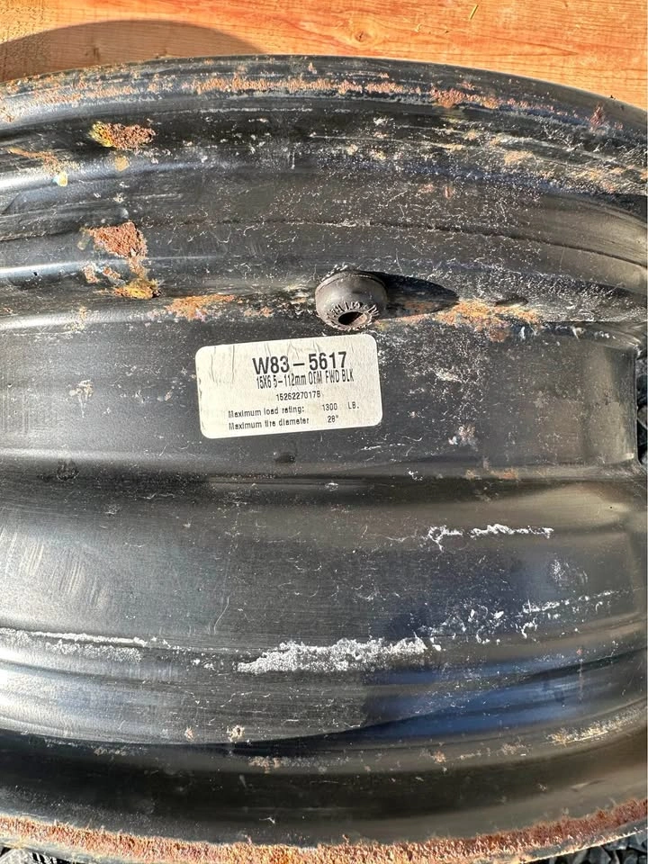 Steel rims 15x6 5-112
