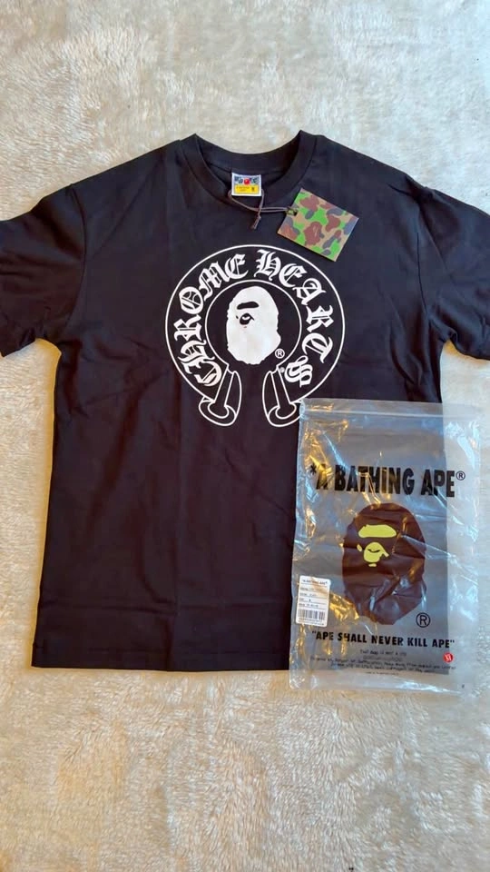 Chrome Hearts x BAPE Tee – Size Medium