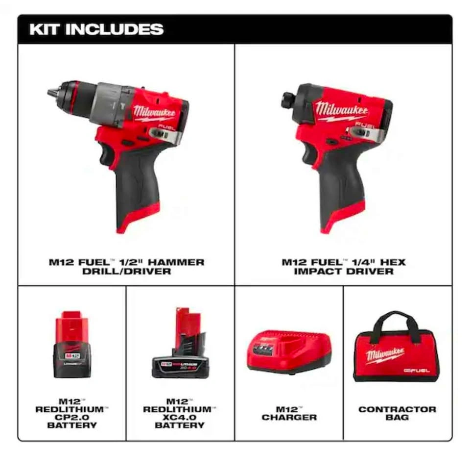 Milwaukee m12 Fuel Drill and driver kit - photo 3