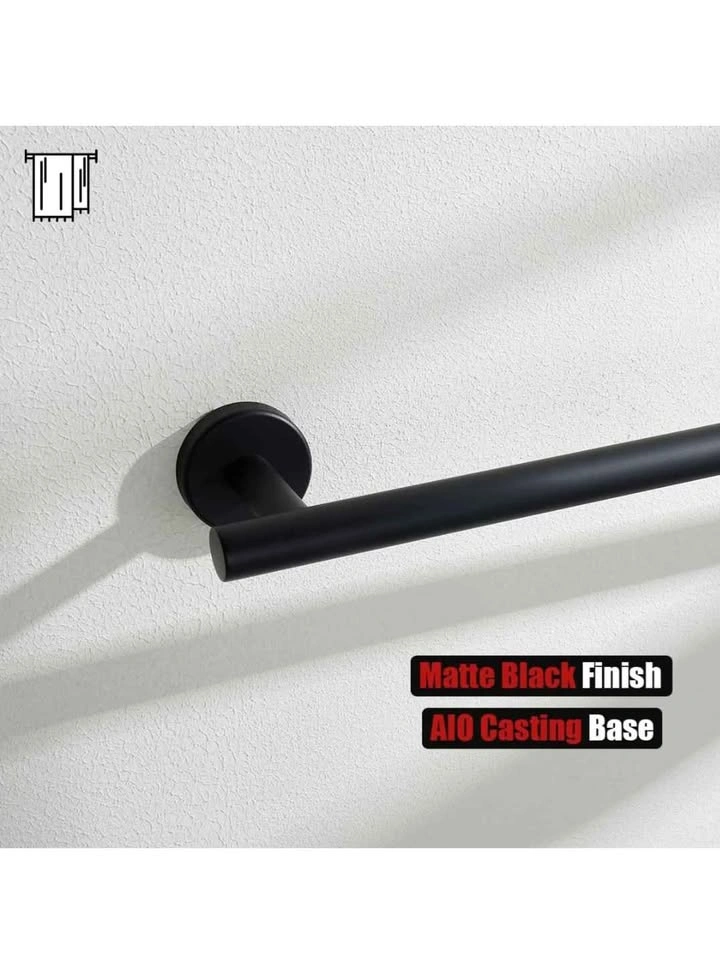 JQK Black Towel Bar, 18 Inch Stainless Steel - photo 5