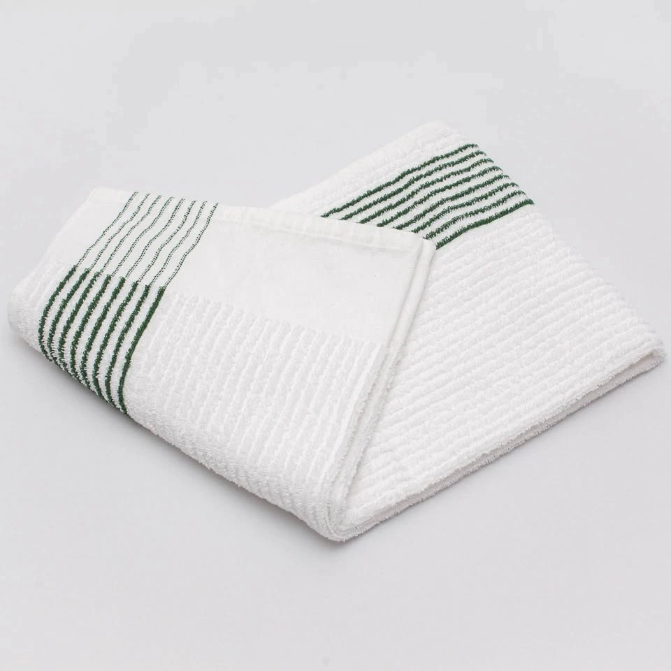 Large Caddy Golf Towel 22" x 44" - Players Towel - White/Green