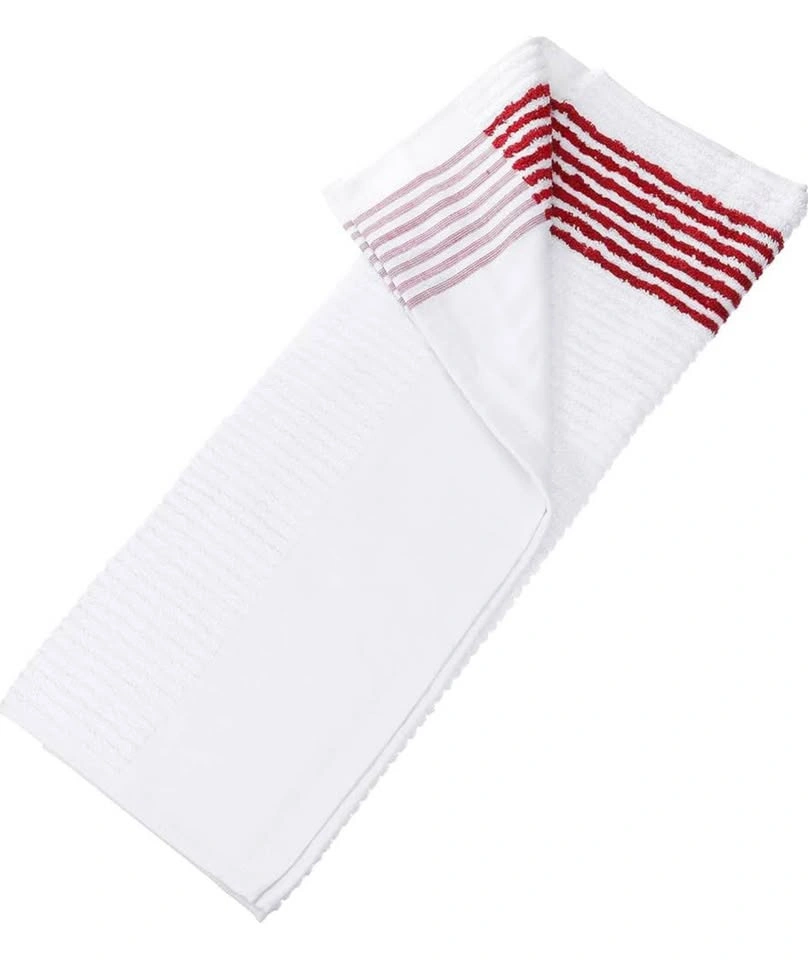 Large Caddy Golf Towel 22" x 44" - Players Towel - White/Red