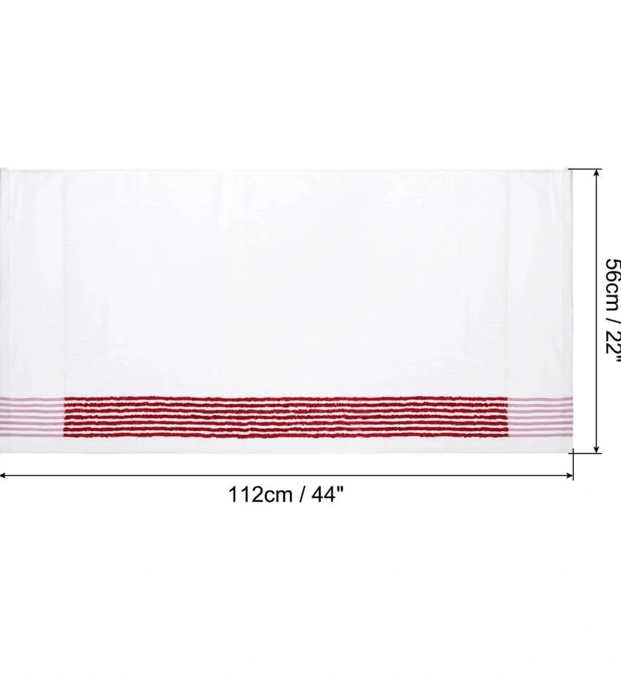 Large Caddy Golf Towel 22" x 44" - Players Towel - White/Red - photo 2