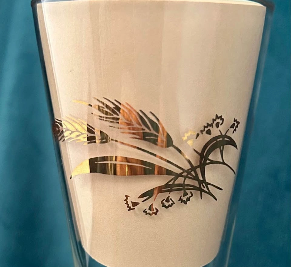 Vintage MCM Homer Laughlin "Prairie Gold" Pilsner Glasses, Set o - photo 4