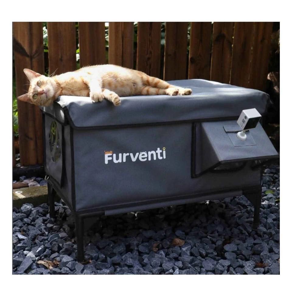 Furventi Camera Enabled Waterproof Heated Outdoor Cat House - photo 3