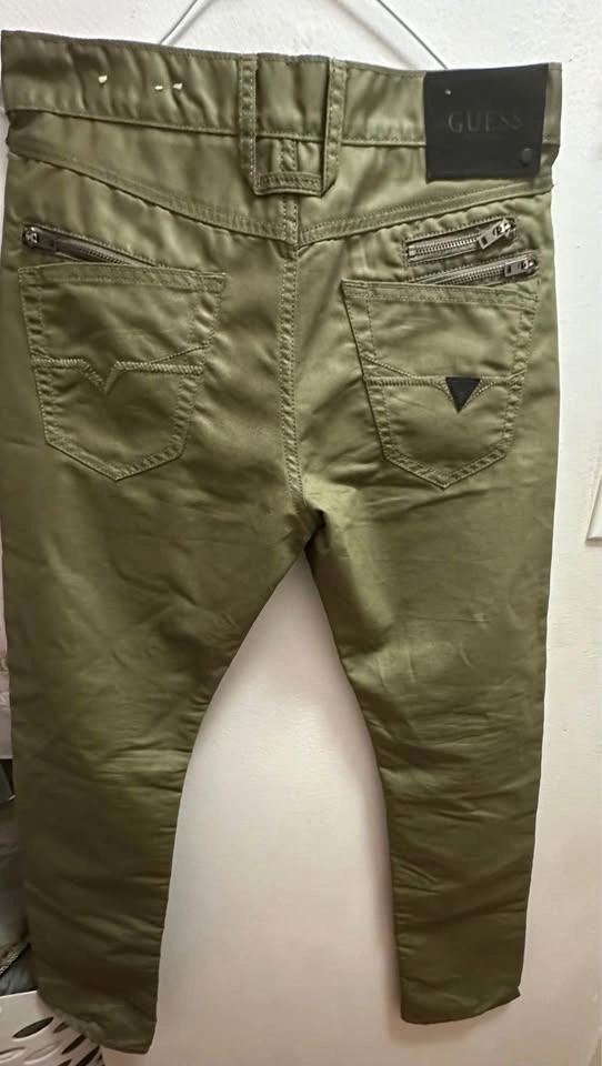 Guess Men's Olive Green Pants Size 29x32 - photo 2