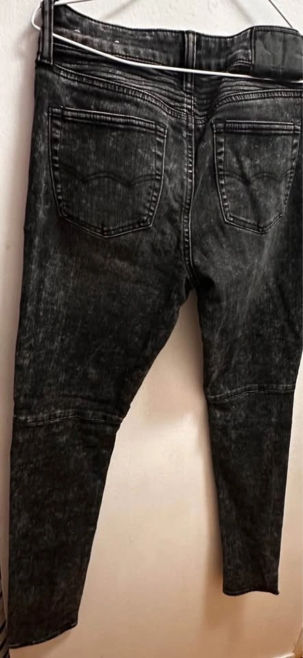 American Eagle Flex Acid Wash Moto Skinny Jeans 30x30 - photo 2
