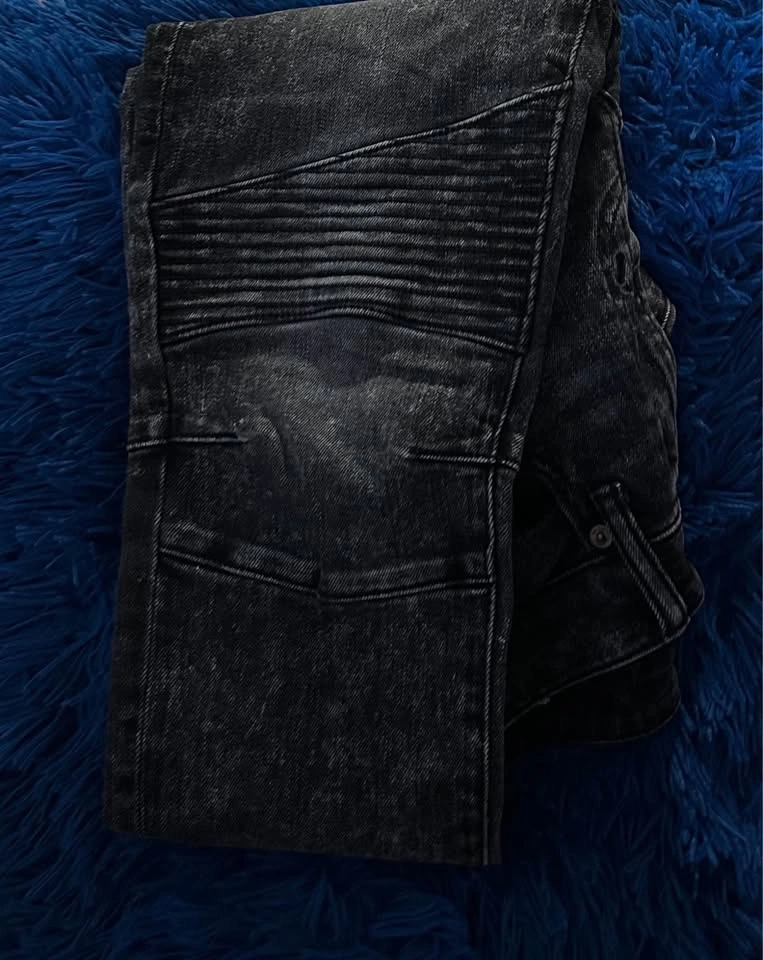 American Eagle Flex Acid Wash Moto Skinny Jeans 30x30 - photo 3