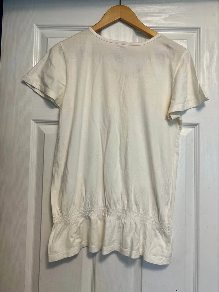 ⚽ White Blouse with Collar details. - M - photo 2