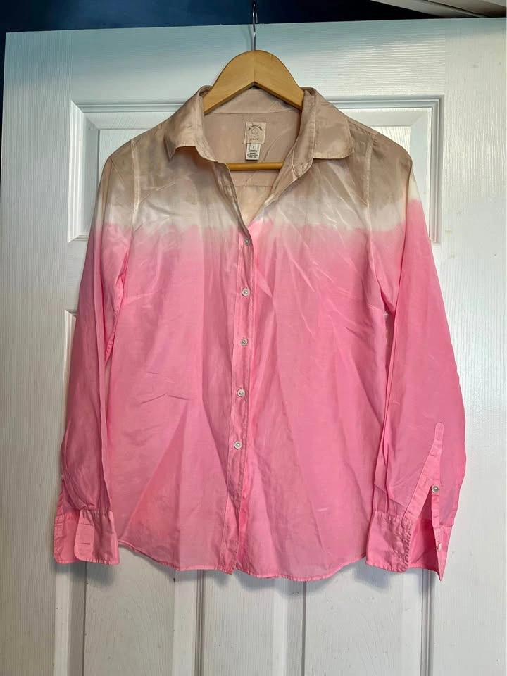 ⚽ Pink/Beige Long sleeve Polo Shirt