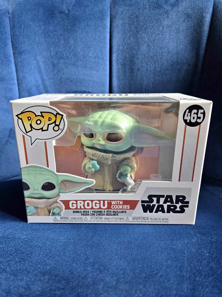 ⚽Funko Pop! Star Wars: The Mandalorian - Grogu with Cookies #465
